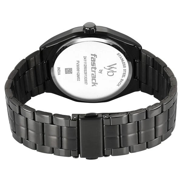 Fastrack Vyb Aviator Quartz Analog Men's Watch ( Blue Dial , Grey Stainless Steel Strap )