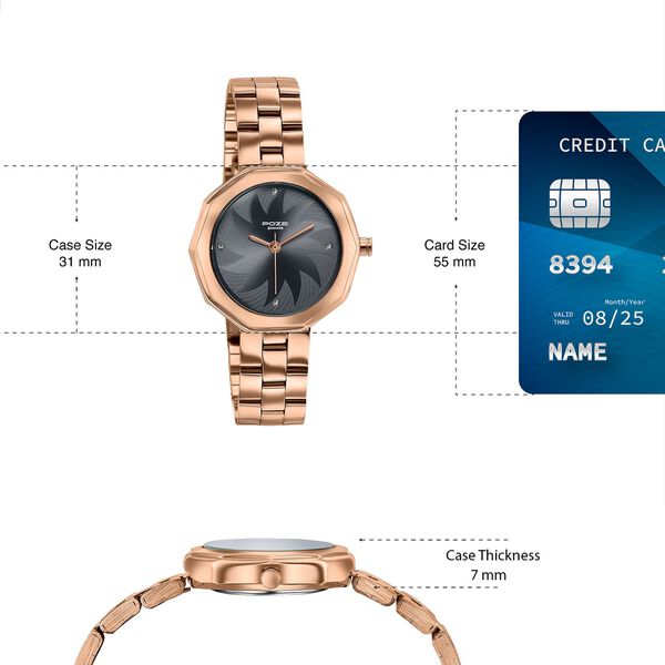Sonata POZE Rose Gold Analog Watch for Women