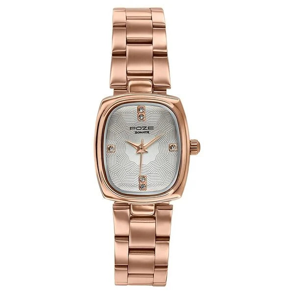 Sonata Poze | Rose Gold Women's Watch - SP80181WM01W