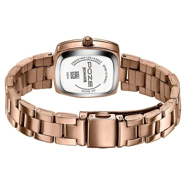 Sonata Poze | Rose Gold Women's Watch - SP80181WM01W